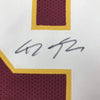 Framed Autographed/Signed Daron Payne 35x39 Washington Burgundy Football Jersey JSA COA