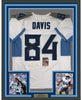 Framed Autographed/Signed Corey Davis 35x39 Tennessee 2018 White Football Jersey JSA COA