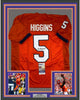 Framed Autographed/Signed Tee Higgins 35x39 Clemson Orange College Football Jersey JSA COA