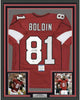 Framed Autographed/Signed Anquan Boldin 35x39 Arizona Red Football Jersey Beckett BAS COA by Hall of Fame Sports Memorabilia