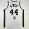 Autographed/Signed George Gervin HOF 96 San Antonio White Basketball Jersey JSA COA by Hall of Fame Sports Memorabilia