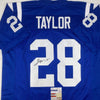 Autographed/Signed Jonathan Taylor Indianapolis Blue Football Jersey JSA COA