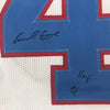 Framed Autographed/Signed Earl Campbell HOF 91 35x39 Houston White Football Jersey JSA COA