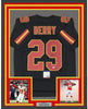 Framed Autographed/Signed Eric Berry 35x39 Kansas City Black Football Jersey PSA/DNA COA