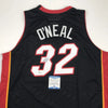 Autographed/Signed Shaquille Shaq O'Neal Miami Black Basketball Jersey Beckett BAS COA by Hall of Fame Sports Memorabilia