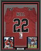Framed Autographed/Signed Keanu Neal 35x39 Atlanta Color Rush Football Jersey JSA COA