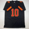 Autographed/Signed Tyreek Hill Kansas City Black Football Jersey JSA COA by Hall of Fame Sports Memorabilia