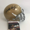 Autographed/Signed Rudy Ruettiger Notre Dame Irish Football Mini Helmet JSA COA by Hall of Fame Sports Memorabilia