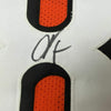 Framed Autographed/Signed Chad Johnson Ochocinco 35x39 Cincinnati Orange Football Jersey JSA COA