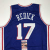 Autographed/Signed JJ J.J. Redick Philadelphia Blue Basketball Jersey JSA COA