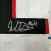 Framed Autographed/Signed Todd Gurley II 35x39 Atlanta White Football Jersey Beckett BAS COA