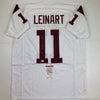 Autographed/Signed Matt Leinart 04 Heisman USC Southen Cal White College Football Jersey JSA COA by Hall of Fame Sports Memorabilia
