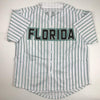 Autographed/Signed Livan Hernandez 97 WS MVP Florida Pinstripe Baseball Jersey PSA/DNA COA