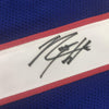 Framed Autographed/Signed Rodney Hampton 35x39 New York Blue Football Jersey PSA/DNA COA