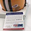 Autographed/Signed Nick Collins Stats Green Bay Packers Mini Football Helmet JSA COA