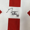 Framed Autographed/Signed George Kittle 35x39 San Francisco Red Football Jersey Beckett BAS COA
