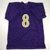 Autographed/Signed Lamar Jackson Baltimore Color Rush Football Jersey JSA COA