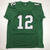 Autographed/Signed Randall Cunningham Philadelphia Green Football Jersey JSA COA