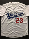 Autographed/Signed Adrian Gonzalez Los Angeles Dodgers White Baseball Jersey JSA COA