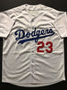Autographed/Signed Adrian Gonzalez Los Angeles Dodgers White Baseball Jersey JSA COA