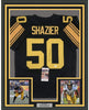 Framed Autographed/Signed Ryan Shazier 35x39 Pittsburgh Color Rush Football Jersey JSA COA by Hall of Fame Sports Memorabilia