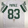 Autographed/Signed Vince Papale Invincible Philadelphia White Football Jersey JSA COA