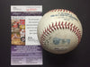 Autographed/Signed Adam Jones Rawlings Official Major League Baseball ROML JSA COA
