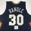 Autographed/Signed Julius Randle New Orleans Blue Basketball Jersey Beckett BAS COA