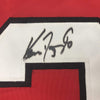 Framed Autographed/Signed Ken Daneyko 35x39 New Jersey Red Hockey Jersey JSA COA