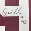 Framed Autographed/Signed Quinnen Williams 35x39 Alabama Red College Football Jersey JSA COA
