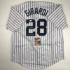 Autographed/Signed Joe Girardi 4x WS Champs New York Pinstripe Baseball Jersey JSA COA