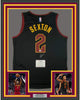 Framed Autographed/Signed Collin Sexton 35x39 Cleveland Cavaliers Black Basketball Jersey Fanatics COA
