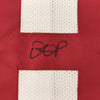 Framed Autographed/Signed Dante Pettis 35x39 San Francisco White Football Jersey JSA COA
