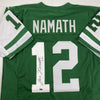 Autographed/Signed Joe Namath New York Green Football Jersey GTSM COA Holo Only