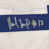 Autographed/Signed Michael Gallup Dallas White Football Jersey Beckett BAS COA