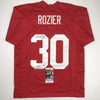 Autographed/Signed Mike Rozier Heisman 1983 Nebraska Red College Football Jersey JSA COA
