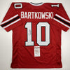Autographed/Signed Steve Bartkowski Atlanta Red Football Jersey JSA COA