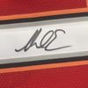 Framed Autographed/Signed Mike Evans 35x39 Tampa Bay Red Football Jersey PSA/DNA COA