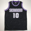 Autographed/Signed Mike Bibby Sacramento Black Basketball Jersey PSA/DNA COA