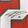 Framed Autographed/Signed Kenyan Drake 35x39 Miami Orange Football Jersey JSA COA