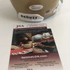 Autographed/Signed Rudy Ruettiger Notre Dame Irish Football Mini Helmet JSA COA by Hall of Fame Sports Memorabilia