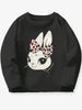 Children's Long Sleeve Rabbit Graphic T-Shirt by Simply Love