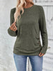 Casual Decor Button Long Sleeve T-Shirt by Simply Love