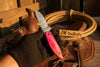 Pink Pakka Wood Damascus Folding Knife 7” – Handmade Persian EDC Pocket Knife by JW SteelCrafts