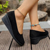 Wedge Heel Slip-On Loafers by FitiqueFit