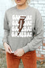GAME DAY Round Neck Long Sleeve Sweatshirt by Wild and Free Boutique