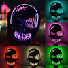 Halloween Scary One-Eyed Pirate Mask Cosplay Led Mask Adult Glowing Mask EL Wire Light Up For Halloween Festival Party Bar by My Store