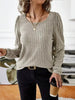 Ribbed Knit Long Sleeve T-Shirt by Simply Love