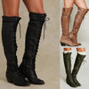 Women’s Over-the-Knee Boots – Round Toe Stylish Tall Winter Boots by FitiqueFit