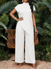 Asymmetrical Sleeveless Top & Pants Set – Women’s Two-Piece by FitiqueFit